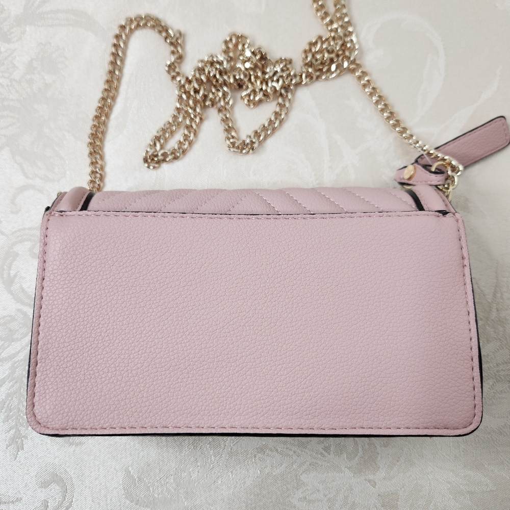 Victoria's Secret Orchid Blush Pink Purse Gold Chain Shoulder Crossbody - Picture 4 of 8